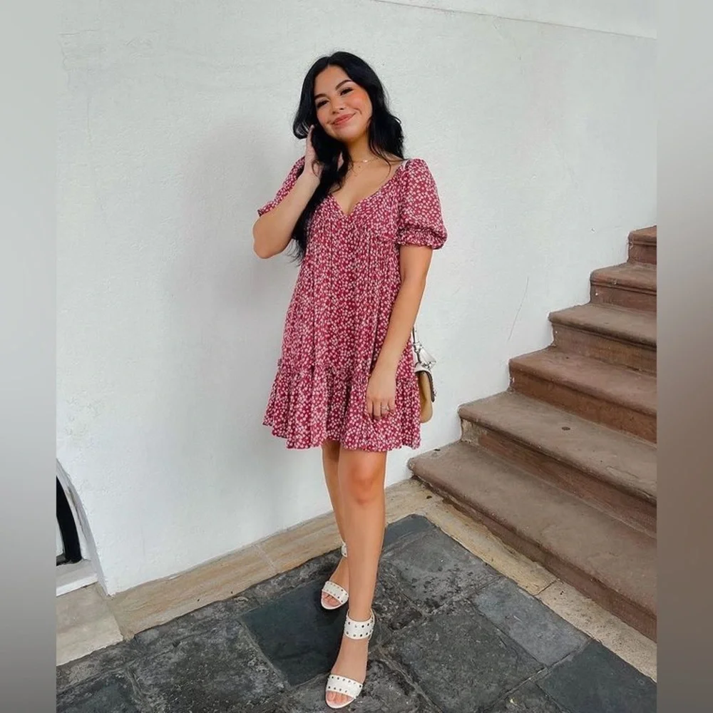 Pinkblush dainty flower floral print mini dress nwt - Picture 6 of 11